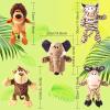 Animal Hand Puppets 10-13 Inch Giant Plush Safari Jungle Animals Hand Puppet Toys Role-Play Toy Puppets for Kids Storytelling Imaginative Pretend Play Teaching Preschool(Safari Jungle Animal) view 4