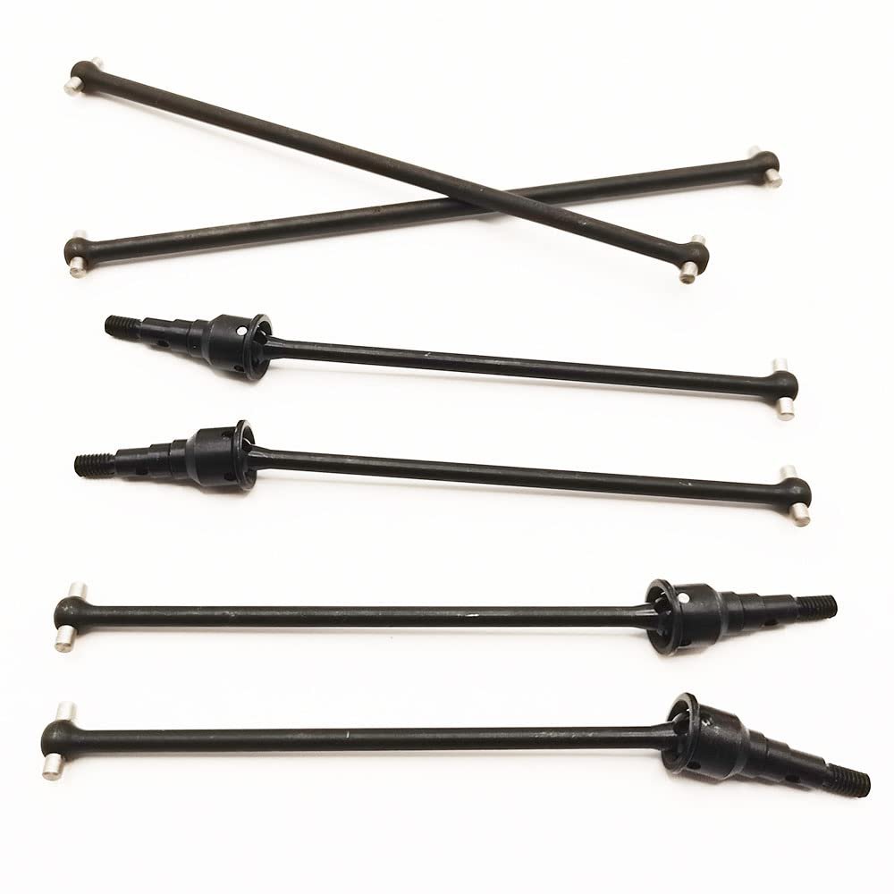 6pcs Harden Steel #45 Front Rear CVD Drive Shaft Set and Center Dogbone Set for Losi 1/10 Lasernut U4 Tenacity, Replace LOS232032, LOS232054(LOS232033 LOS232034)