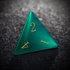 Haxtec Gemstone DND Dice Set Emerald Green Cat Eye Stone Dice with Dice Case Compatible with Dungeons and Dragons Role Playing Games DNDGift view 3