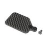 TEAM LOSI RACING Carbon Receiver Mounting Plate 22X-4 TLR331060 Elec Car/Truck Replacement Parts view 1