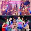 SUIGREOY Glow Sticks Bulk,200 Pcs LED Foam Sticks Glow In The Dark Party Supplies with 3 Modes Colorful Flashing for Birthday Wedding Party Halloween Christmas view 4