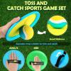 Charniol Kids Toys Toss and Catch Game Set Beach Game Outdoor Ball Sports Games Toss and Catch Ball Nylon Toys for Kids Adults(Blue Yellow,Blue Green,6 Paddles 3 Balls) view 3