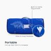 Wake In Cloud - Toddler Nap Mat with Pillow and Blanket, for Kids Boys Ages 3 Plus in Kindergarten Daycare Preschool, Roll Up Sleeping Bag, Jurassic Dinosaur Dino, Blue, Standard view 3