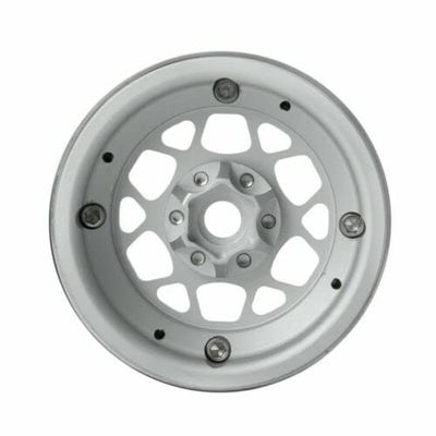 Replacement Part For 2/4X Metal 1.9" Beadlock Wheel Rim Hub For 1/10 CC01 RC Car - (Color: Silver - 1PC)
