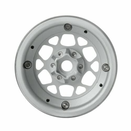 Replacement Part For 2/4X Metal 1.9" Beadlock Wheel Rim Hub For 1/10 CC01 RC Car - (Color: Silver - 1PC)