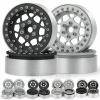 Replacement Part For 2/4X Metal 1.9" Beadlock Wheel Rim Hub For 1/10 CC01 RC Car - (Color: Silver - 1PC) view 3