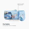Wake In Cloud - Toddler Nap Mat with Pillow and Blanket, for Kids Boys in Kindergarten Daycare Preschool Pre K, Roll Up Sleeping Bag, Cars Vehicles Trains Airplanes, Light Sky Blue, Standard view 3