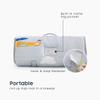 Wake In Cloud - Toddler Nap Mat with Pillow and Blanket, for Kids Boys Ages 3 Plus in Kindergarten Daycare Preschool, Roll Up Sleeping Bag, Colorful Toy Airplanes, Grey White, Standard view 3