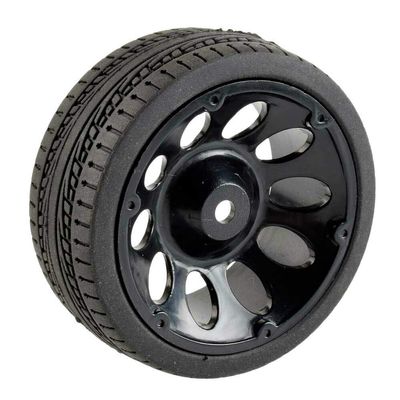 Replacement Part For RC Rim06-6093 Grip Tires & Wheel 4PCS For Racing 1/10 1:10 On-Road Car - (Color: Rim06H-6093)