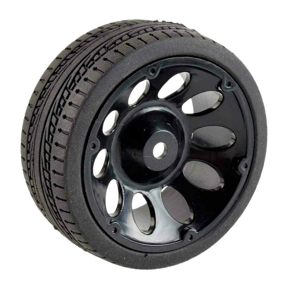 Replacement Part For RC Rim06-6093 Grip Tires & Wheel 4PCS For Racing 1/10 1:10 On-Road Car - (Color: Rim06H-6093)