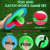 Kids Toys Toss and Catch Game Set 12 Paddles 6 Balls Beach Outdoor Sports Games Toss Ball Set with Paddles Nylon Catch Toys for Kids PE Recess Adults Beach Playground (Blue Green, Pink Green) view 3