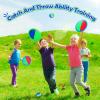 Kids Toys Toss and Catch Game Set 12 Paddles 6 Balls Beach Outdoor Sports Games Toss Ball Set with Paddles Nylon Catch Toys for Kids PE Recess Adults Beach Playground (Blue Green, Pink Green) view 4