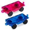 Bmag 2PCS Magnetic Car Set,Construction Vehicle Building Tiles,Magnet Toys Compatible with Magnetic Tiles,STEM Educational Toys for Boys and Girls view 1