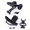 Replacement Part For 2 Set For 1/8 Zd Racing 9116 08427 Rc Car Parts Accessories: 1 Set 8482 Head Wheel Set & 1 Pcs 8481 Front Bumper Set - (Color: Black) view 1