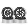 Replacement Part For 2.2inch Alloy Beadlock Wheel Rims For Wraith 1/10 RC Crawler 25MM Width - (Color: Matte Black 4pcs) view 1