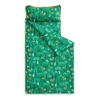Wake In Cloud - Toddler Nap Mat with Pillow and Blanket, for Kids Boys Girls in Kindergarten Daycare Preschool Pre K, Roll Up Sleeping Bag, Animals Zoo Trees, Forest Green, Standard view 1
