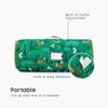 Wake In Cloud - Toddler Nap Mat with Pillow and Blanket, for Kids Boys Girls in Kindergarten Daycare Preschool Pre K, Roll Up Sleeping Bag, Animals Zoo Trees, Forest Green, Standard view 3