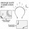 Yinder 8 Pcs Star Moon Headband Ramadan Costume Accessories Silver Birthday Party Hair Hoop for Women Wedding Cosplay view 3