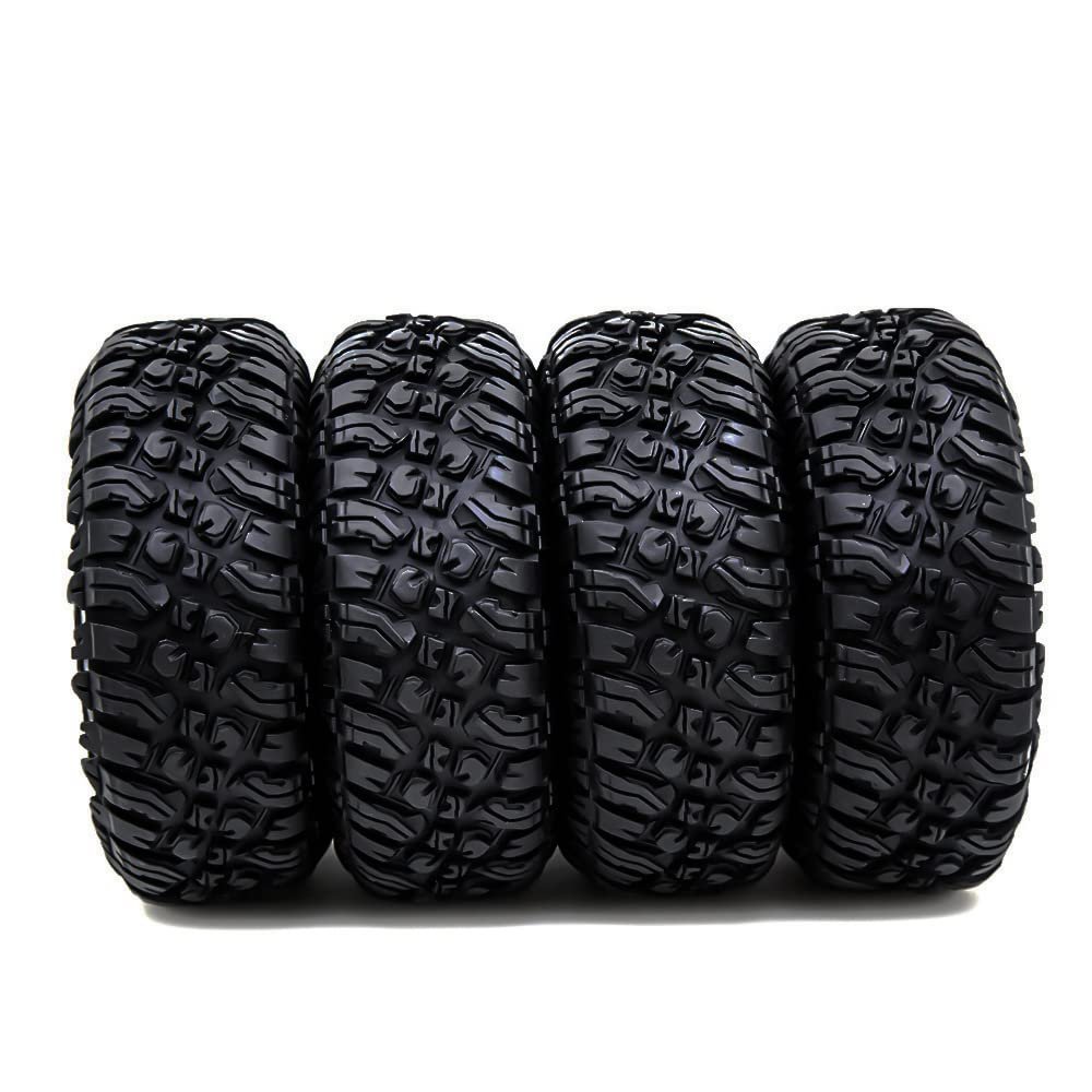 Replacement Part For 4PCS 120MM 1.9" Rubber Rocks Tyres/Wheel Tires For 1:10 RC Rock Crawler SCX10 Canyon Trail 105Rims TRX6#8174 - (Color: 4pcs)