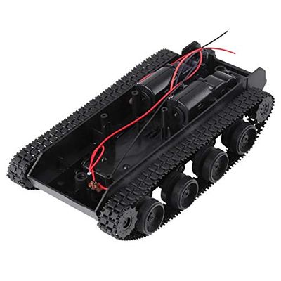 Replacement Part For Tank Car Chassis Shock Absorption Lightweight Shock Absorbed Plastic Tanks Chassis DIY Kit With 130 Motor 3V-7V DIY