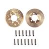 Replacement Part For Metal Brass Brake Disc Weights 1.9 2.2inch Wheel Part 2PCS For SCX10 90046 D90 view 1