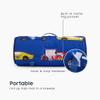 Wake In Cloud - Toddler Nap Mat with Pillow and Blanket, for Kids Boys Ages 3 Plus in Kindergarten Daycare Preschool, Roll Up Sleeping Bag, Race Cars Vehicles, Blue, Extra Long view 3
