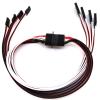 Replacement Part For MPX8 Pin Multi Servo Wire Extension 2 3 4 Wires Version Aileron Flap Gear Brake Assembly 60AWG For Turbine - (Color: 3 Wires) view 2
