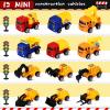 Sratte 55 Pieces Construction Vehicle Birthday Party Favors Supplies Set, Construction Theme Hats Goodie Bags Stickers Bracelets and Truck Toys Bulk for Kids Award Party Supplies view 3