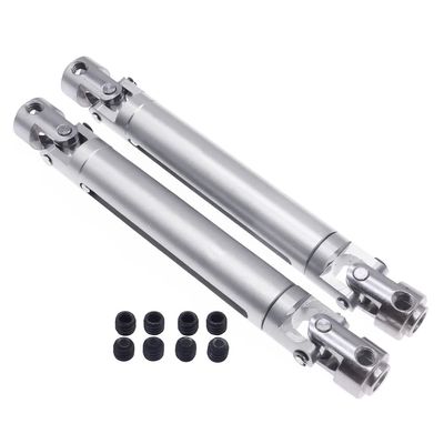 Replacement Part For 2pcs Alloy + #45 Steel Center CVD Drive Shaft Set For 1-10 RGT 86100 86110 FTX5579 Outback Fury Crawler Parts - (Color: Silver)