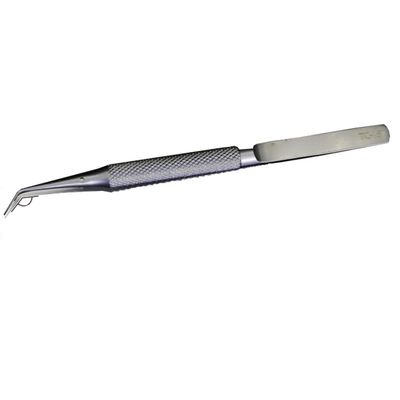 Lab Microscope Slides Titanium Alloy Microscope Fly-line Curved Straight Tweezers Microscope Parts (Tweezer Tip Type : TC-15)