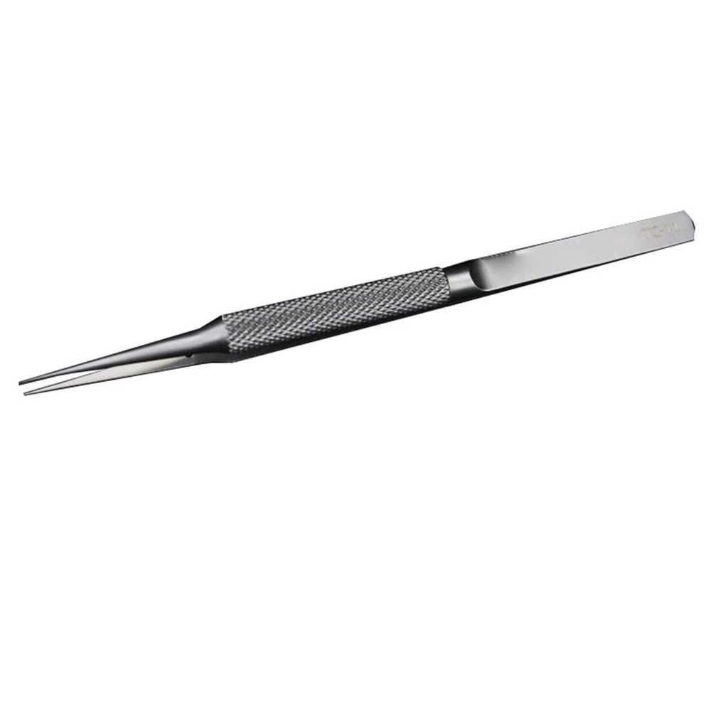 Lab Microscope Slides Titanium Alloy Microscope Fly-line Curved Straight Tweezers Microscope Parts (Tweezer Tip Type : TC-11)
