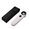 Microscope Accessories Kit LED Light Handheld 40 Times HD Magnifier Glass Mini Microscope Magnifying Glass Microscope Slides view 4