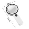 Lab Microscope Slides 30X Magnifying Glass with LED Light Handheld Lighted Magnifier Microscope Lens Microscope Parts (Magnification : 30X) view 3