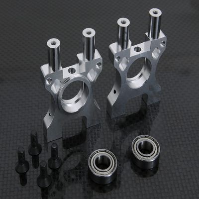 GTBRacing CNC Aluminum Center Diff Gearbox Differential Mount for Kyosho Inferno MP7.5 MP777 Sport 2 NEO Upgrade Part (Silver)