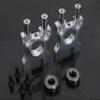 GTBRacing CNC Aluminum Center Diff Gearbox Differential Mount for Kyosho Inferno MP7.5 MP777 Sport 2 NEO Upgrade Part (Silver) view 1