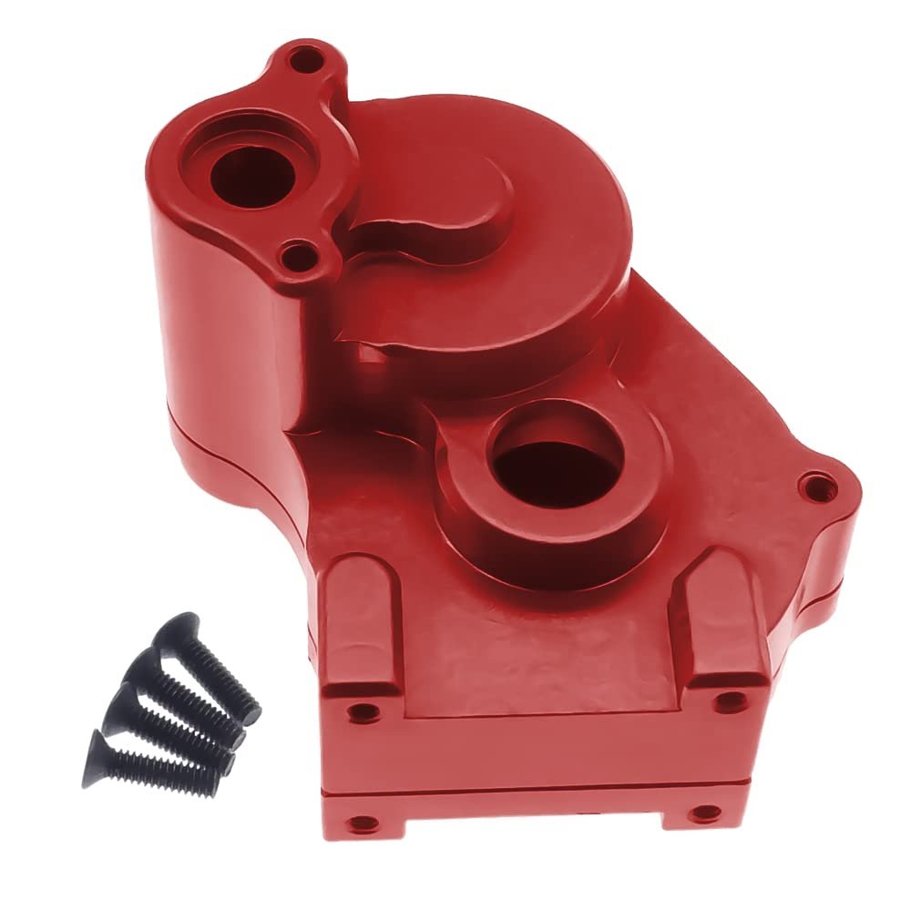 Replacement Part For Alloy Center Gear Box Housing Shell Only For ECX 1-12 Barrage 1-18 Temper 1-10 RGT 136100 And FTX Upgraded Parts - (Color: Red)