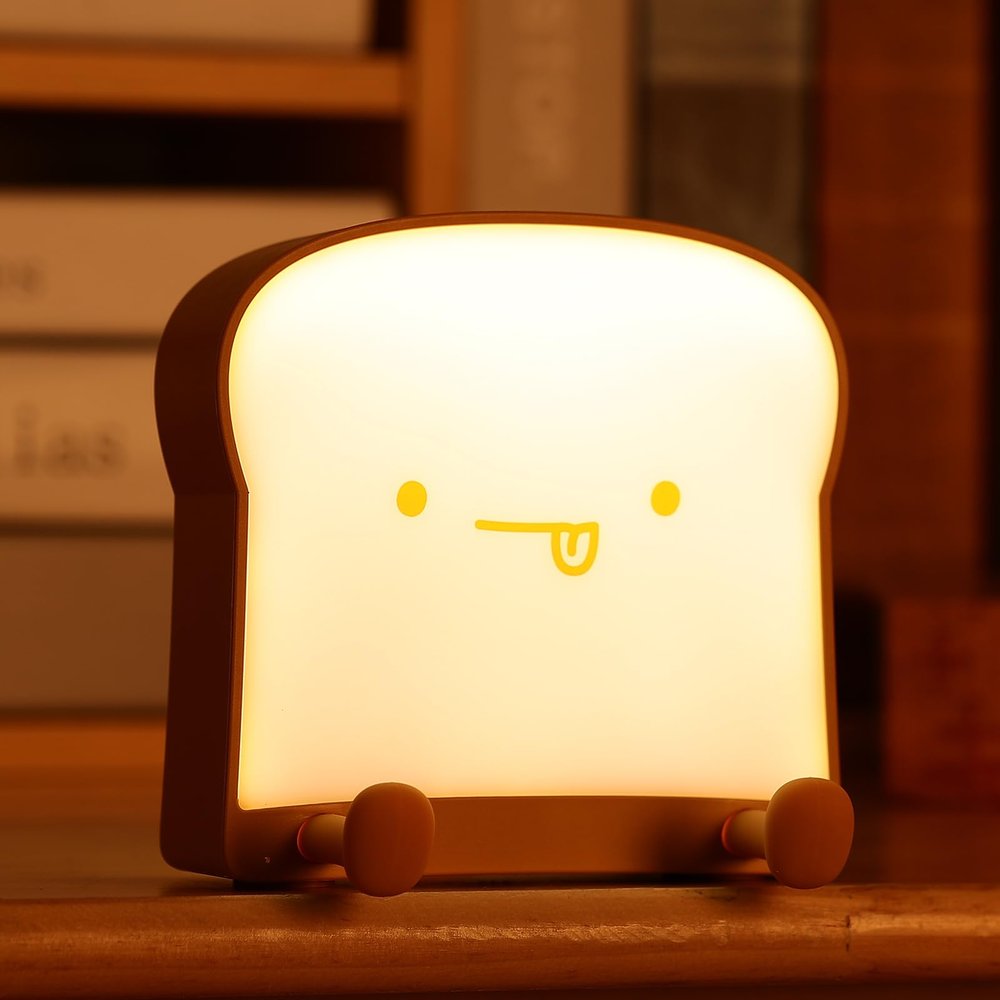 LOVERUIS Cute Night Light for Kids Cat Night Lights Baby Girl Squishy NightLight 1/3 Hour Timer Kitty Light Dimmable Nursery Lamp Colorful Nightlight Gift for Kid Toddler Kawaii (ARS-mianbao-tanchi)