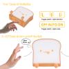 LOVERUIS Cute Night Light for Kids Cat Night Lights Baby Girl Squishy NightLight 1/3 Hour Timer Kitty Light Dimmable Nursery Lamp Colorful Nightlight Gift for Kid Toddler Kawaii (ARS-mianbao-tanchi) view 4