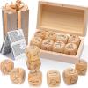 Garybank Yoga Dice in Wooden Gift Box with Practice Guide, 8 Workout Exercise Dice, Tons of Possible Combinations, Yoga Accessories Gifts for Beginners Women, Mindfulness Meditation Gifts,Fitness Dice view 1