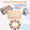 Garybank Yoga Dice in Wooden Gift Box with Practice Guide, 8 Workout Exercise Dice, Tons of Possible Combinations, Yoga Accessories Gifts for Beginners Women, Mindfulness Meditation Gifts,Fitness Dice view 2