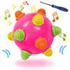 Toddlers Baby Music Shake Dancing Ball Toy, Move and Crawl Ball Toys for Kids,Bouncing Sensory Learning Ball Toys Ideal Gift for Baby Boys and Girls, Endless Fun for Children (Navy Blue),18+ Months view 1
