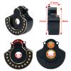 AXSPEED 2pcs 1/10th Brass Counterweight Black Portal Drive Housing Steering for TRX-4 TRX-6 Crawler Car Upgrade Parts (A) view 2