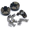 AXSPEED 2pcs 1/10th Brass Counterweight Black Portal Drive Housing Steering for TRX-4 TRX-6 Crawler Car Upgrade Parts (B) view 3
