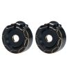 AXSPEED 2pcs 1/10th Brass Counterweight Black Portal Drive Housing Steering for TRX-4 TRX-6 Crawler Car Upgrade Parts (C) view 1
