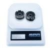 AXSPEED 2pcs 1/10th Brass Counterweight Black Portal Drive Housing Steering for TRX-4 TRX-6 Crawler Car Upgrade Parts (C) view 3