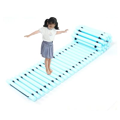 Balance Boards Children's Agility Balance Training Equipment, Kindergarten Balance Trail, Promote Agility, Strength, Active Play, Boy Girl Party Birthday Gift (Color : Light Blue)