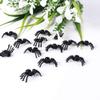 50pcs, Black Plastic Fake Spider Toys, Small Black Plastic Black Spider, Halloween decorative spiders, Plastic Spiders Party Favor for Halloween Party Decorations, Black Plastic Fake Spider Toys, view 3