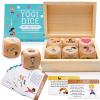Garybank Kids Yoga Dice, Fun Exercise Dice Game for Kids, 12 Yoga Cards with Wooden Gift Boxes view 1