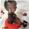 Solar Power Dancing Figure Little Monk Novelty Desk Car Toy Ornament Figurines Mniatures Fun Toys view 2