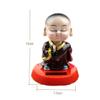 Solar Power Dancing Figure Little Monk Novelty Desk Car Toy Ornament Figurines Mniatures Fun Toys view 4